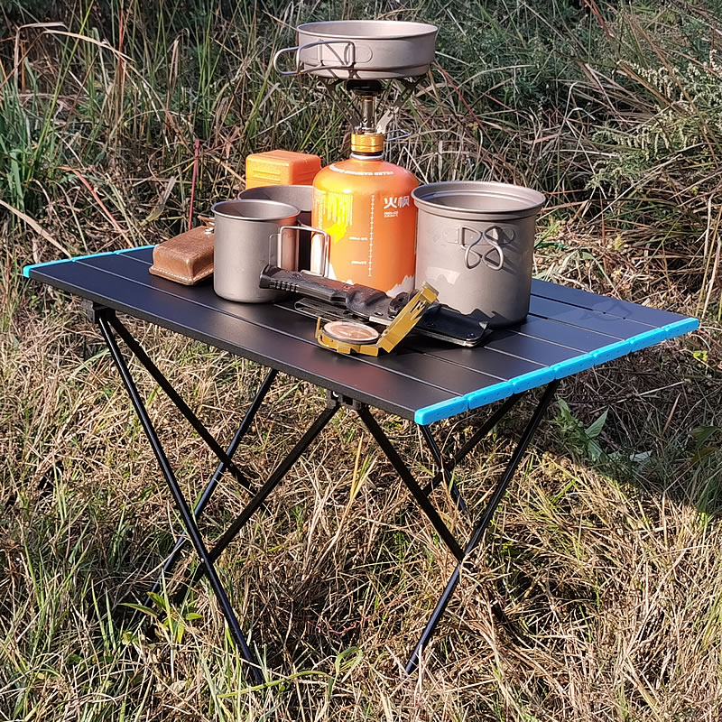Camp and Aluminum Table Height Adjustable Folding Table Camping Outdoor Lightweight for Camping, Beach, Backyards, BBQ, Party