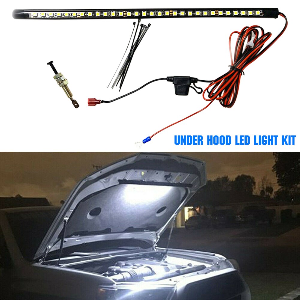 White Universal Strip Inspection High Brightness Repair Lamp Engine Under Hood LED Light Kit Easy Install With Automatic Switch