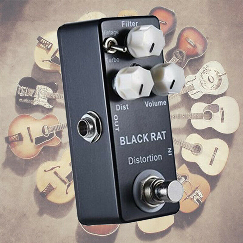 Mosky Zwarte Rat Gitaar Effect Pedaal Distortion True Bypass Klassieke Effect Pedaal &amp; T-Turbo Gitaar Onderdelen &amp; Accessoires stage Audio