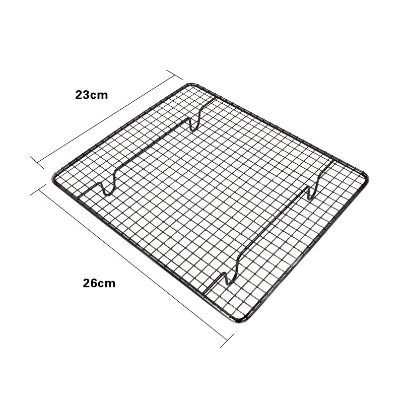 Stainless Steel Cake Cooling Rack Nonstick Wire Tray Grid Cooling Tray For Biscuits Bread Cookie Cake Pizza Baking Bakeware Tool: 26X23CM