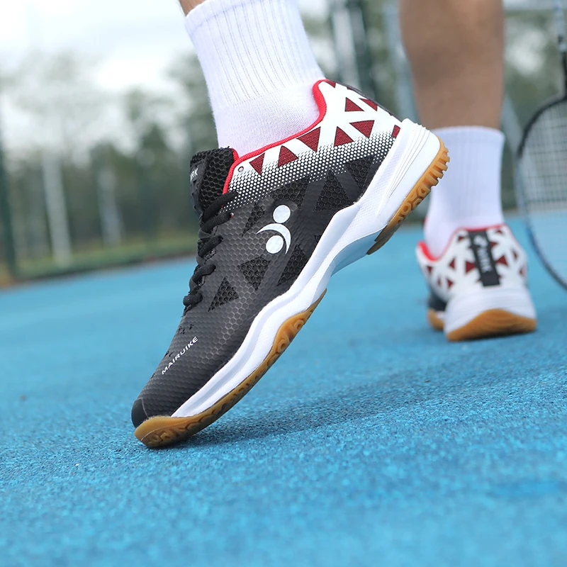Mannen Badminton Schoenen Tafeltennis Schoenen Slijtvast Ademende Sneakers Antislip Originele Volleybal Schoenen