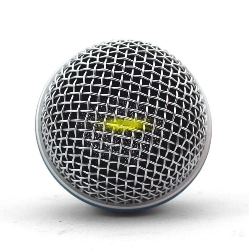 Replacement Blue Steel Mesh Microphone Grille Head Microphone Mesh Grille for Wireless and Wired Microphone, Anti-rust