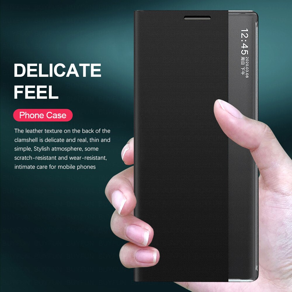 For samsung note 20 ultra case Leather Fabric cloth Magnetic Flip smart cases For samsung galaxy note20 stand phone Cover coque