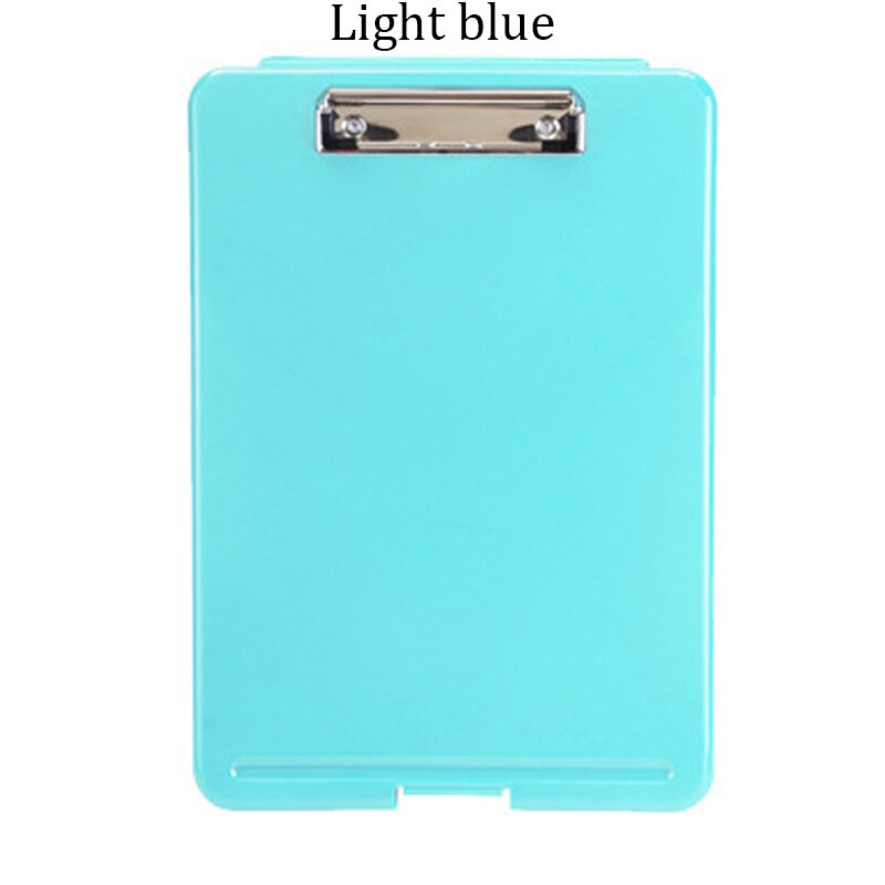 A4 Opbergdoos Bestandsmap Bestand Test Papier Bestand Opbergdoos Multifunctionele Bestand Doos Schrijfbord Map Kantoor briefpapier: Light blue