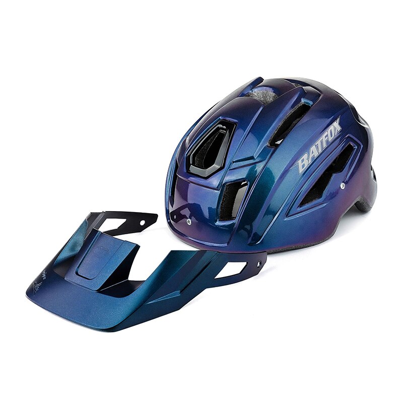 BATFOX Bicycle Helmet Chameleon Gradient Color Riding Mountain Bike Cycling Helmet Skateboard Helmet Safety Helmet