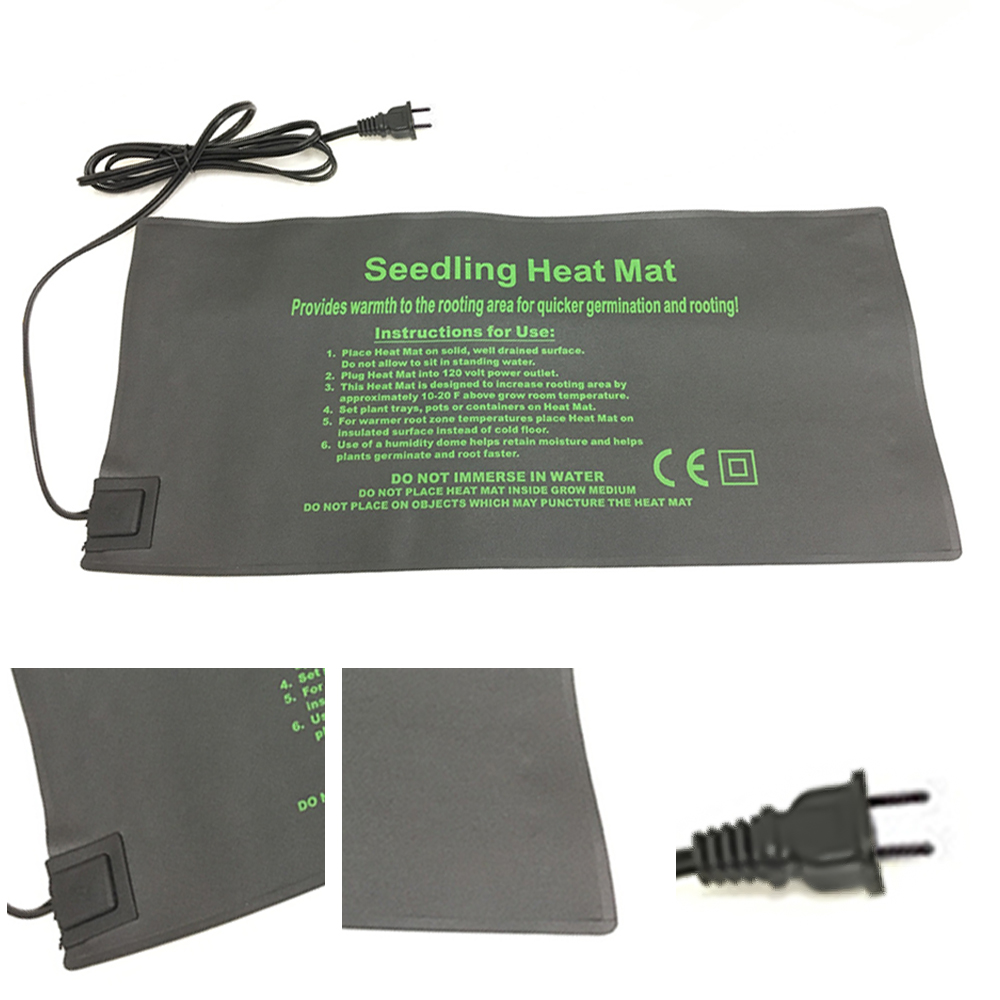 Seedling Propagator Heat Mat Seed Starting Plant Heating Pad Hydroponic Heating Pad Waterproof Mat Warmer Bed Mat for Seed