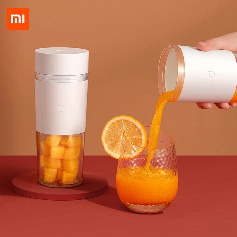 XIAOMI-exprimidor portátil MIJIA Original, Extractor de frutas de acero inoxidable, minilicuadora con USB, máquina para hacer zumo