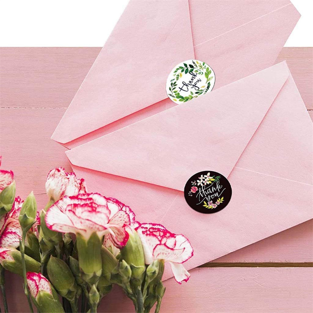 Pegatinas de agradecimiento para joyería, etiquetas autoadhesivas para envolturas de de boda, bolsa de embalaje para pequeñas empresas, , 25mm, 500 piezas