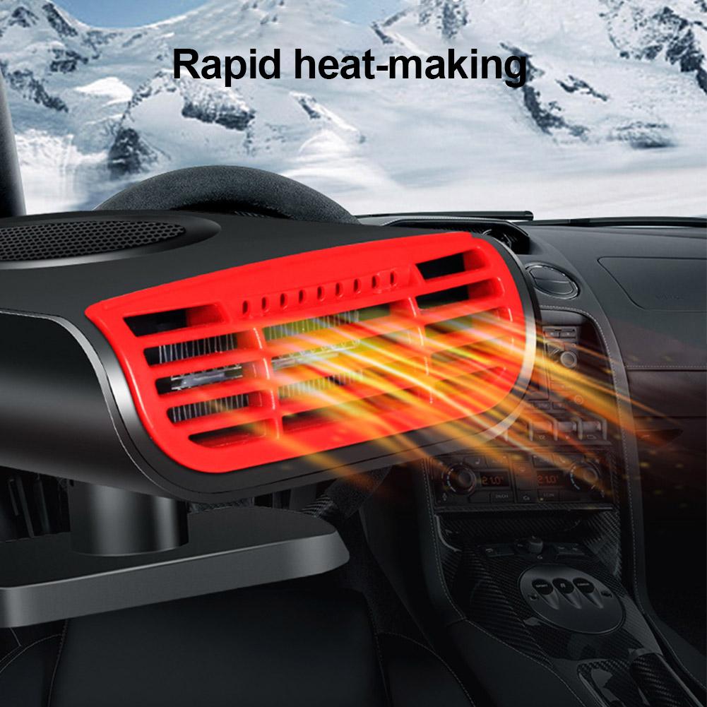 Auto Interieur Fan Heater Draagbare Ontdooier Defogger Warmte Koelventilator Voorruit Auto Heater 360 Graden Draaibare Universele Auto