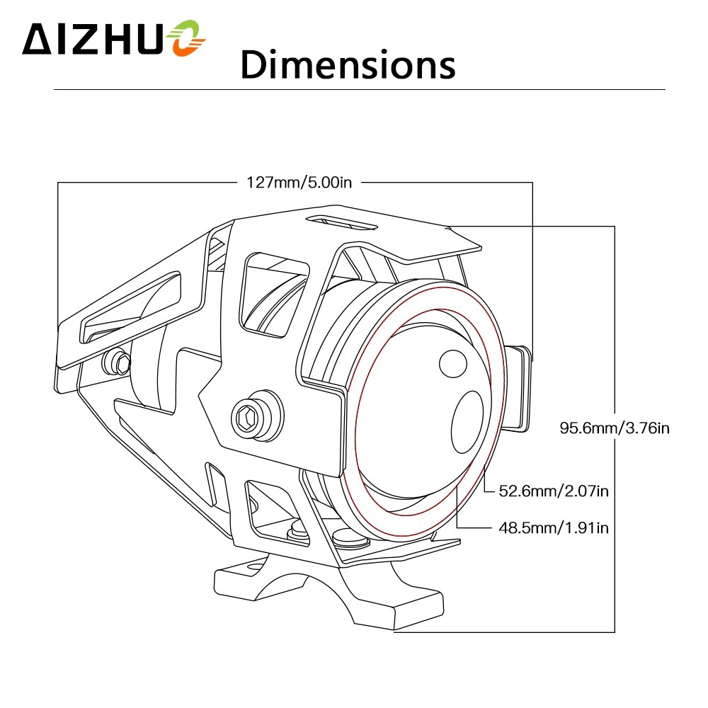 POUR YAMAHA FZ16 FZ8 FZ6 FZ25 FZ10 FZ09 FZ07 FZ1 FAZER FZ8 FZ6R FZ 01 Moto Phares Phares Projecteurs Antibrouillard Tête Lumière