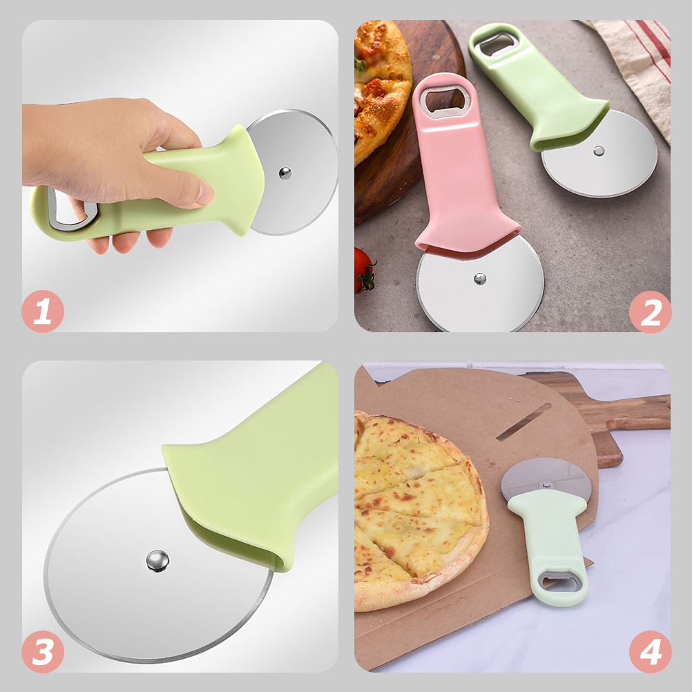Dual-use Pizza Cutter Pizza Cutting Wheel Sharping Pizza Wheel Slicer for Kitchen
