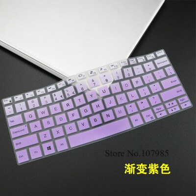 13.3&quot; Notebook Laptop Silicone Keyboard cover Skin For DELL XPS 13 9370 / XPS 13 9365 13-9370 13-9365: GradualPurple