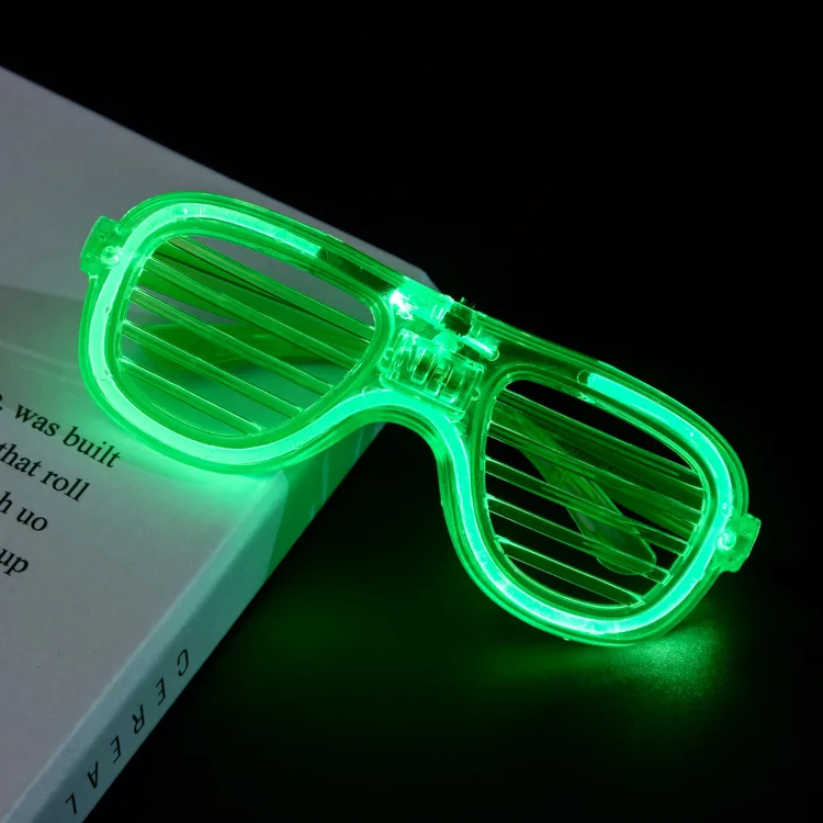 Verres lumineux LED en vrac, 5 couleurs, lueur dans le noir, fournitures de fête néon, de fête pour enfants et adultes, décoration de fête: Bourgogne