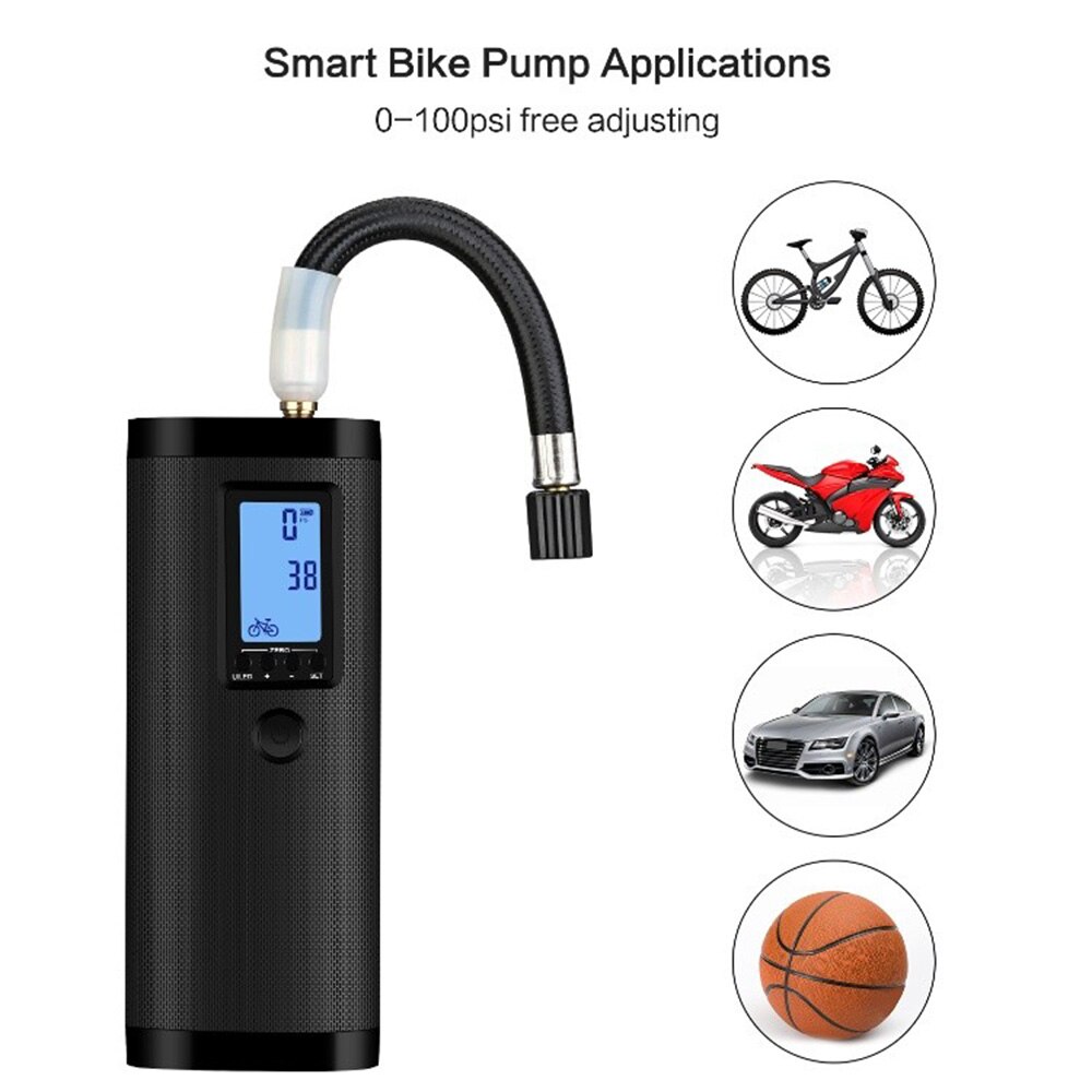 Mini Bike inflator Pump USB Charging Bicycle Air Compressor Portable Electric Bike Pump Rechargeable Motor Car ball Bicycle pump