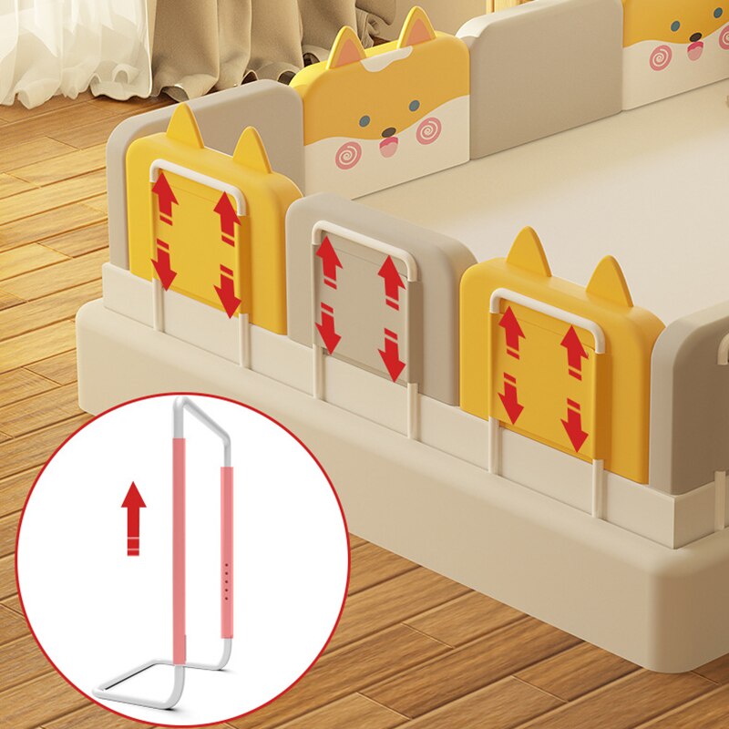 38Cm Hoogte Baby Bed Rail Guard Bumpers Verstelbare Anti-Collision Vangrail Kinderen Bed Hek Bed Algemene Zachte gate Wieg Rail