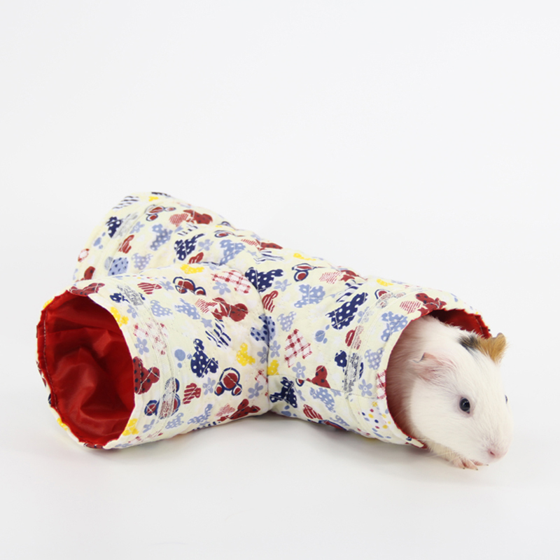 Små djur lektunnel hopfällbar husdjur leksakstunnel för hamster marsvin chinchilla möss råttor