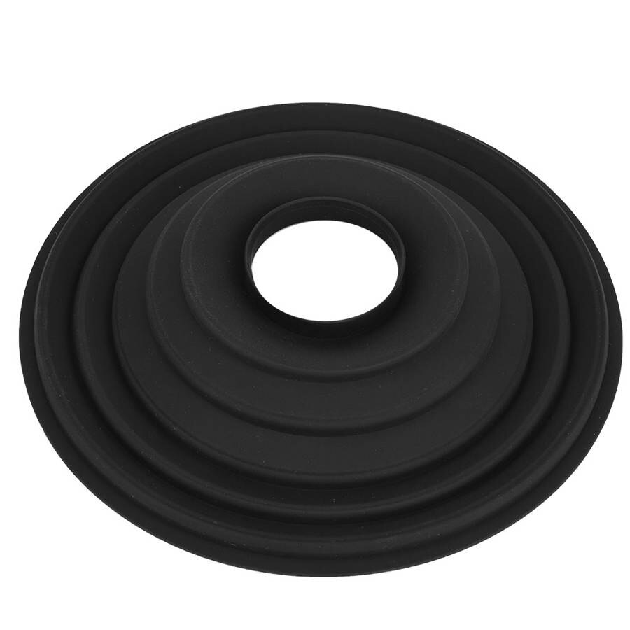 Black Silicone Folding Lens Hood Reducing Glare in Outdoor Photography for SLR Cameras Lens