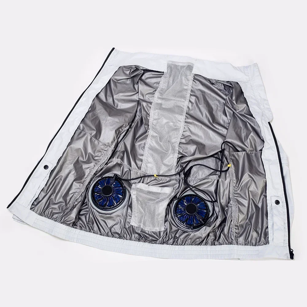 Gilet de refroidissement pour ventilateur de glace, 5V 12V, vêtements d'extérieur avec câble, vêtements de climatiseur, vestes de travail respirantes sans manches, Camping d'été, pêche