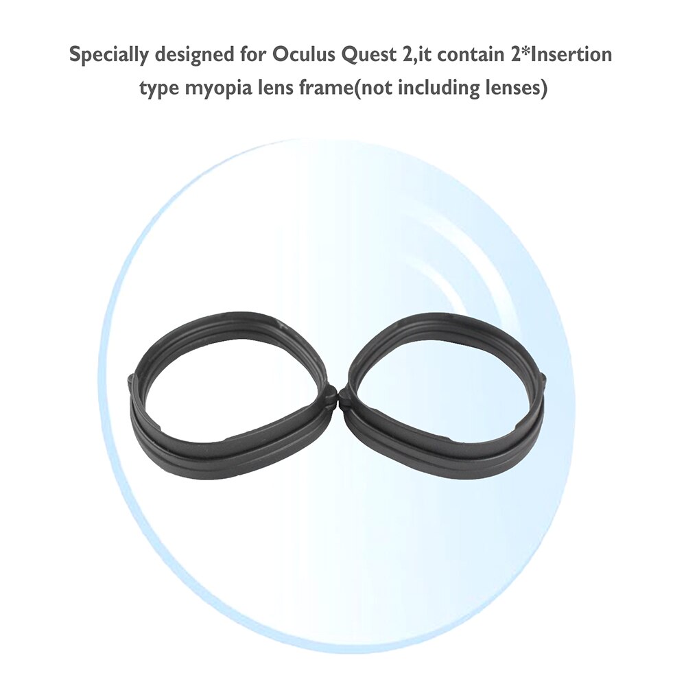 VR Glasses Frame for Oculus Quest 2 - Magnetic Anti-Blue Lens Clip - Quick Release Protection