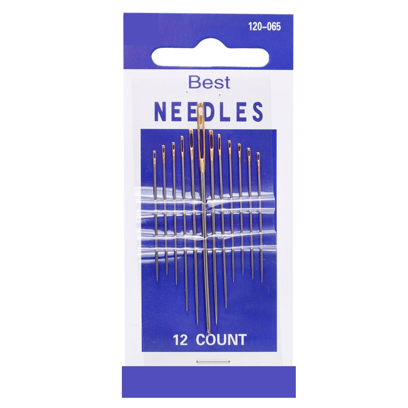 1Set Big Eye Sewing Needles Stainless Steel Needle Craft Hand Stitch Tool for for Leather Bag Sewing: J