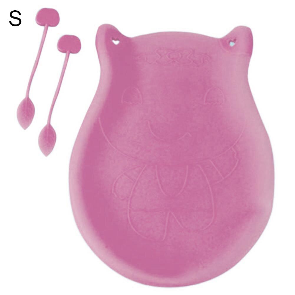 Silicone Reusable Dough Flour Kneading Mixing Bag Pouch Kitchen Baking Cooking Tool: Pink S