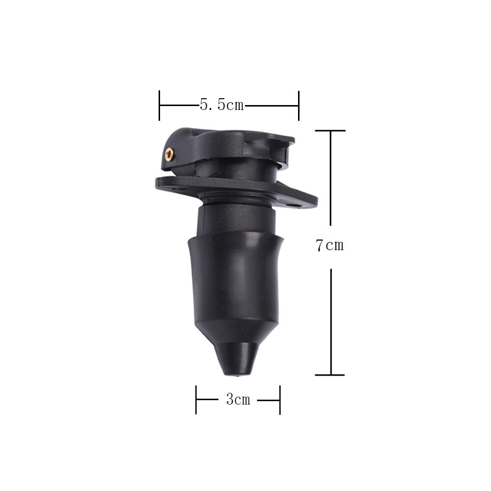 AOHEWEI 3 Pin Trailer Socket Connector 12V 3 Pole Plug Interface Adapter for Car Electronics Semi-Trailer Caravan Truck Vehicle