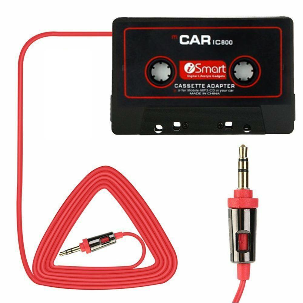 Adaptador de cinta de Cassette para coche, convertidor de reproductor Mp3 para iPod, iPhone, MP3, Cable auxiliar, reproductor de CD, enchufe Jack de 3,5mm: Default Title