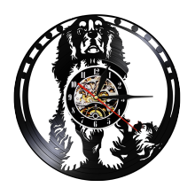 Cavalier king charles spaniel hund 3d veggklokke vinylplate klokke valp ainmal barnehage kunst veggdekor for kjæledyrelsker