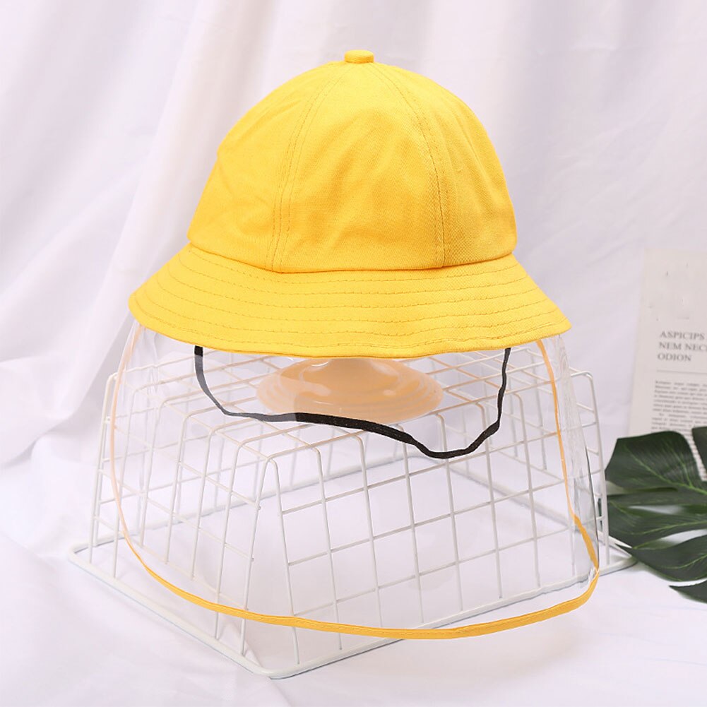 3-10 ans enfant en plein air pêcheur chapeau mignon petit jaune chapeau amovible casquette de protection sunprotectionnvion pour les enfants