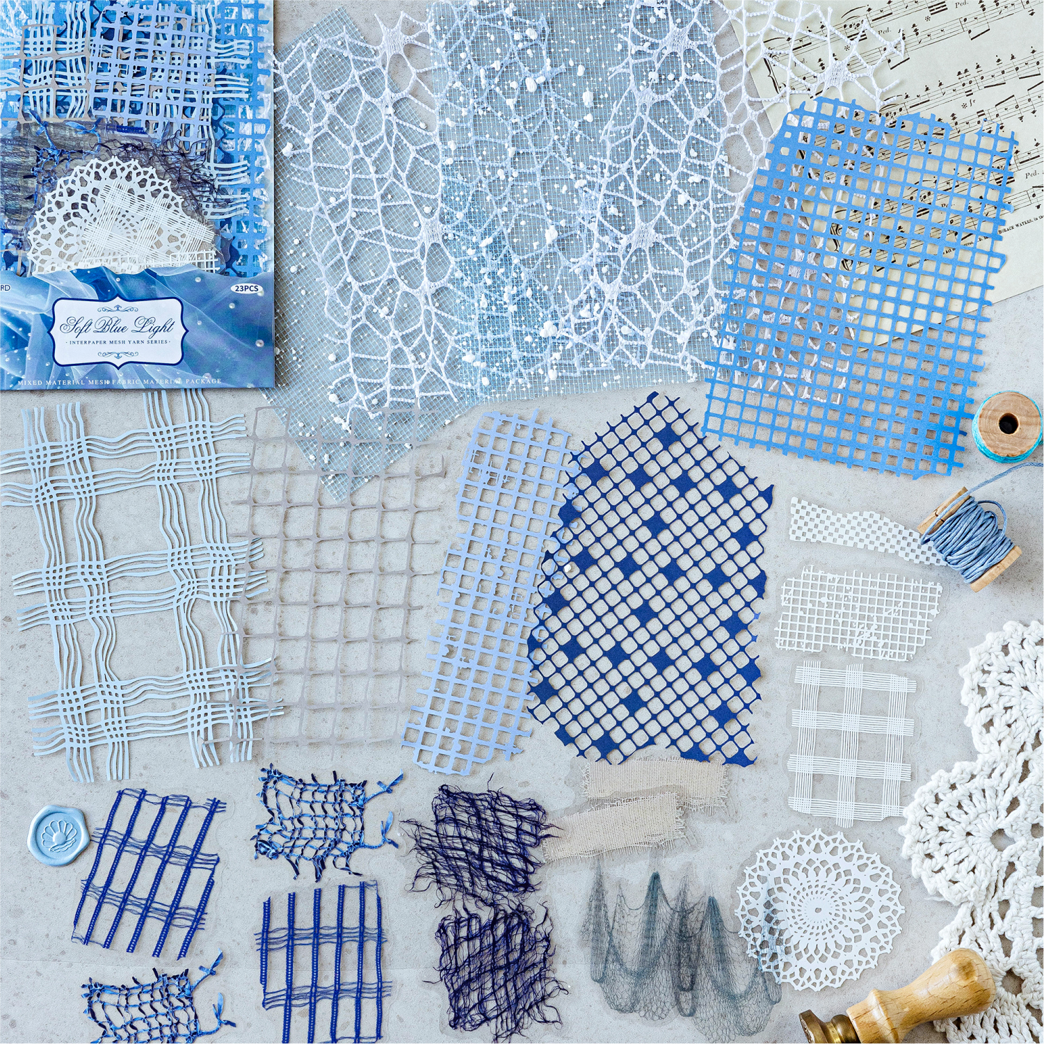 23 sheet Vintage Mixed Materials Materials paper Sticker Set Scrapbook DIY Photo Album Collage Journal Art paper