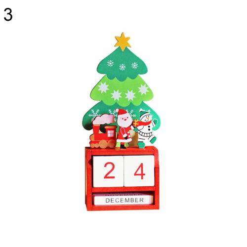 Juletræ julemand snemand elg tog nedtælling kalender ornament jule hjemmeindretning tilbehør fest forsyning bryllup forsyninger: 3