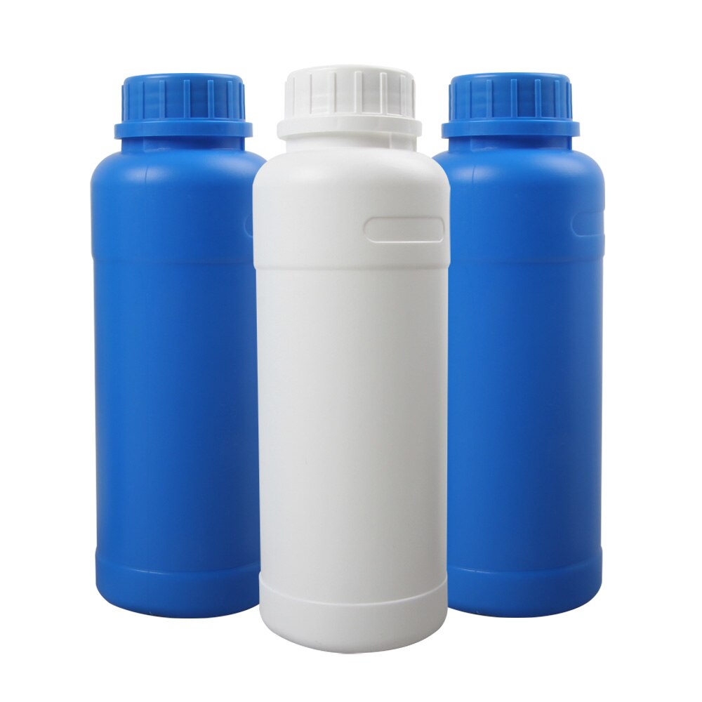3x 500ml Darkroom Chemical Potion Storage Plastic Bottles Film Negative Develop: 1White and 2Blue