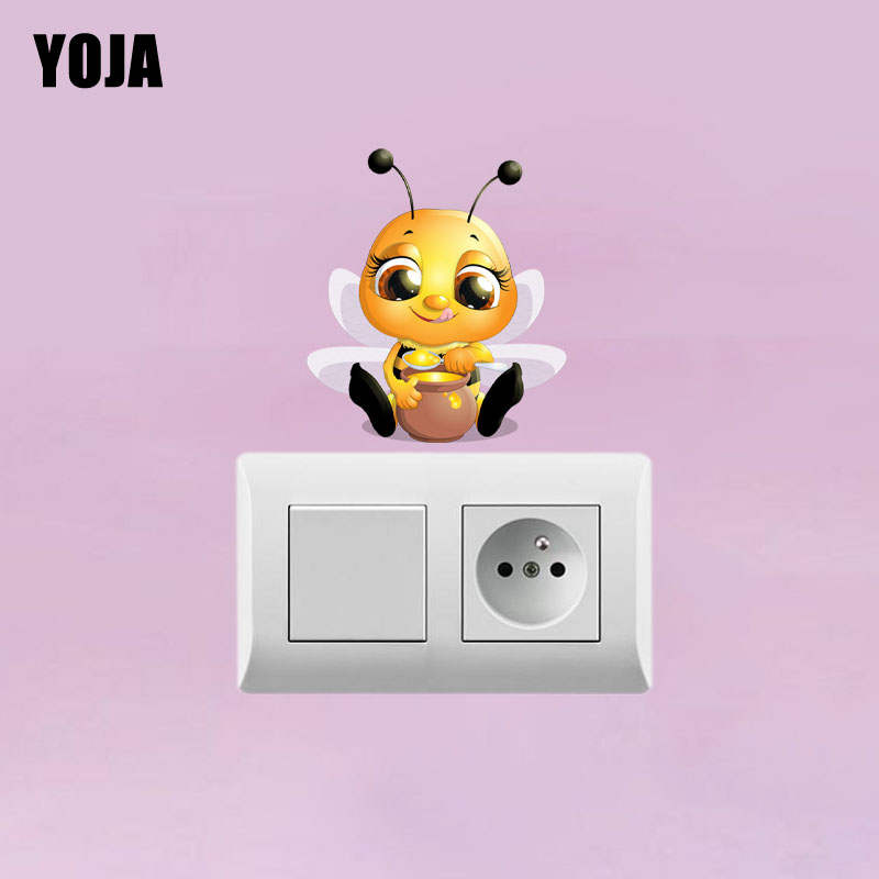 YOJA Cartoon Home Decor Little Bee Muursticker PVC Decal 12SS0021
