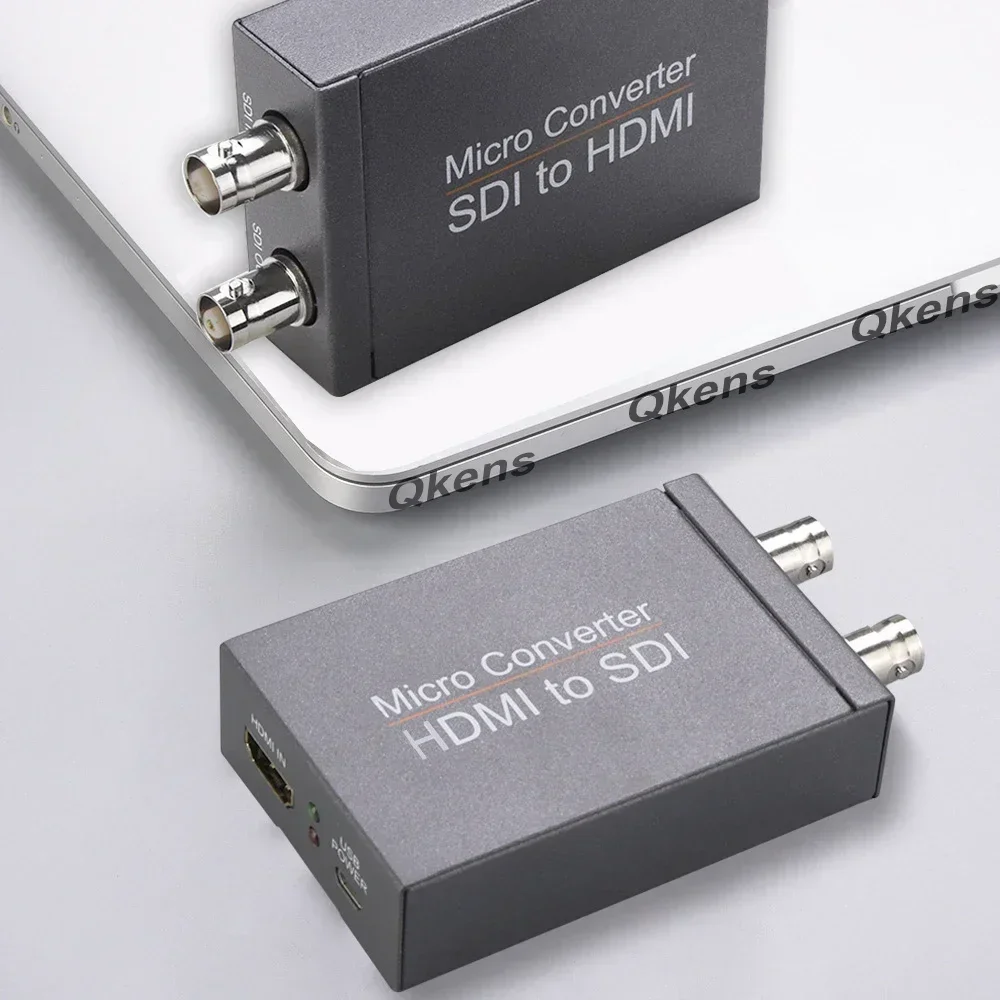 Adaptateur d'affichage de convertisseur vidéo HD 3G SDI vers HDMI/HDMI vers SDI avec détection automatique du Format Audio en boucle pour moniteur de caméra vers TV