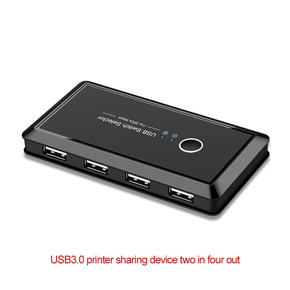 Usb tastatur mus skriver skjerm visningsenhet usb 3.0 2.0 switch kvm switch 2 port pc del 4 tastaturer via 2 usb kabler: Usb 3.0