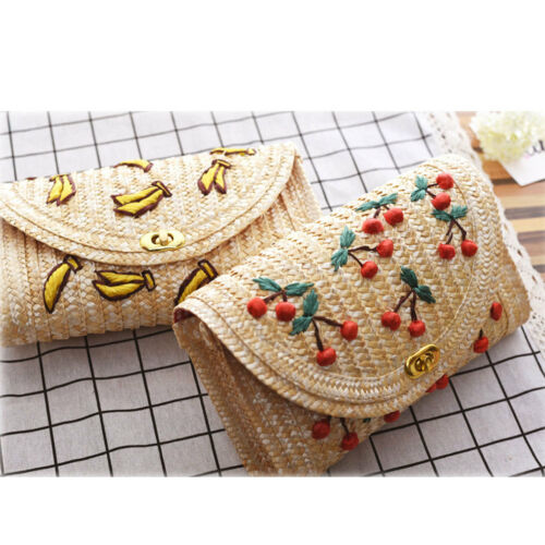 Platz Weizen Farbe Stroh Tasche Handtaschen Frauen Sommer Rattan Tasche Handarbeit Gewebt Strand Kreis Böhmen Handtasche Neue