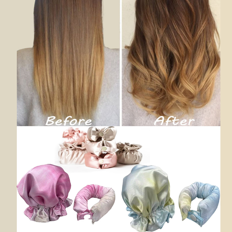 Heatless Hair Curlers No Heat Curly Hair Products Soft Hair Rollers Lazy Hair Rollers Sleeping Silk Curls Hair Styling Tools
