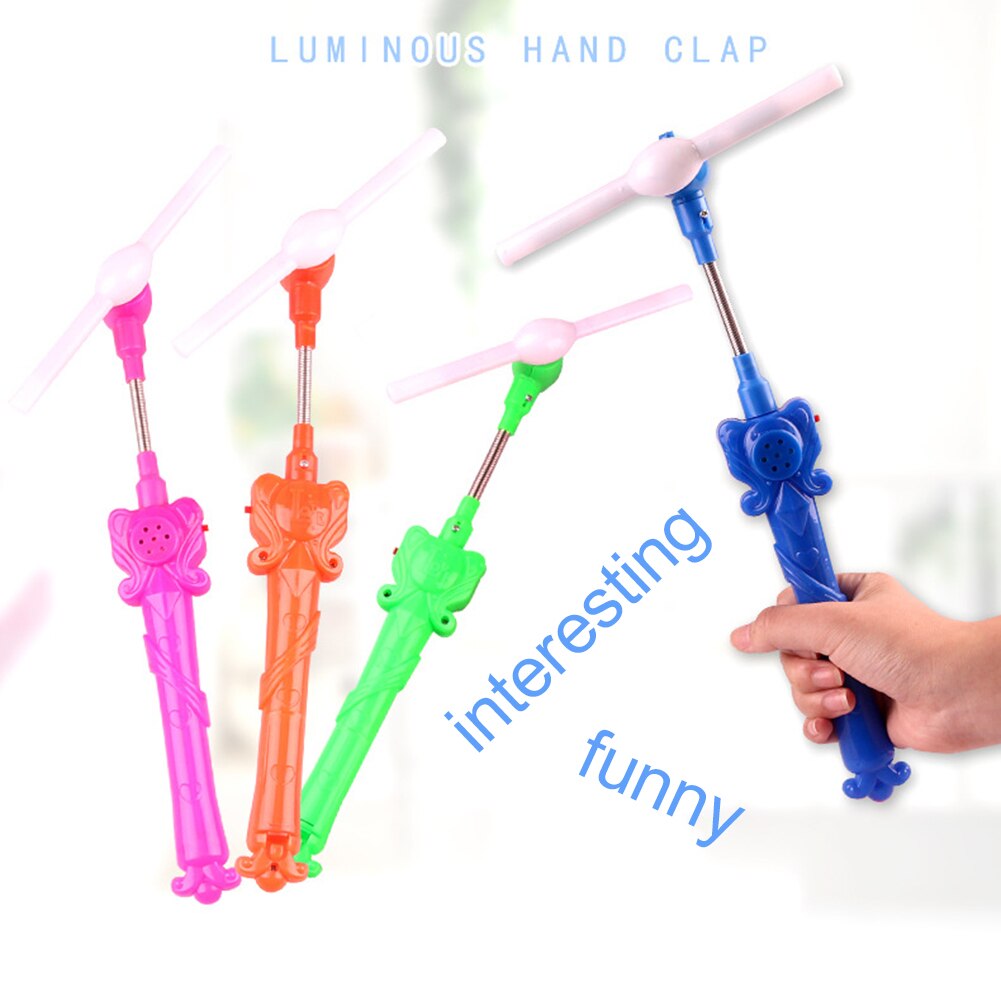 Tragbare LED Blinkt Regenbogen Spinning Windmühle Leuchtet Musical Spielzeug Partei Liefert für kinder