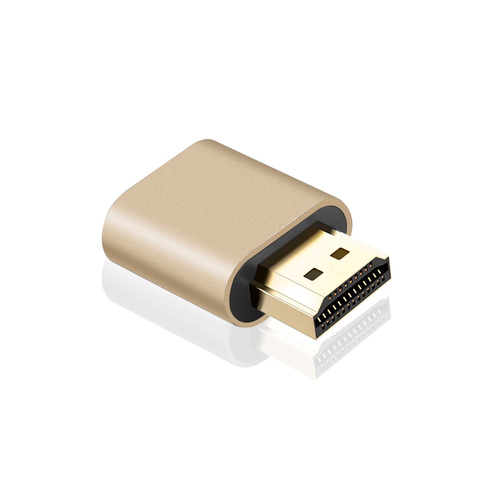 Hdmi-kompatibel virtuel skærm ddc edid dummy adapter emulator skærm skærm låseplade til computer grafik videokort lås