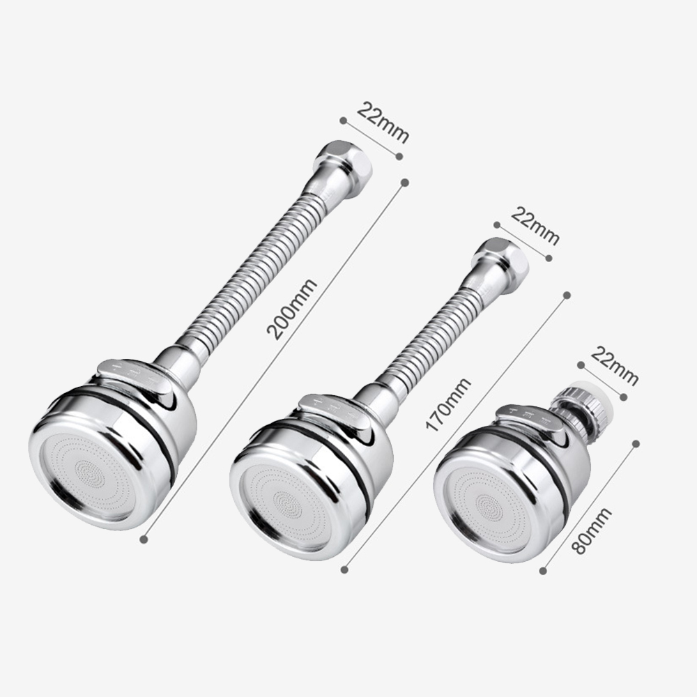 3 Modi Kraan Adapter Beluchter Bubbler 360 Draaibare Hogedruk Kraan Filter Extender Waterbesparende Keuken Gadget Kraan Mondstuk