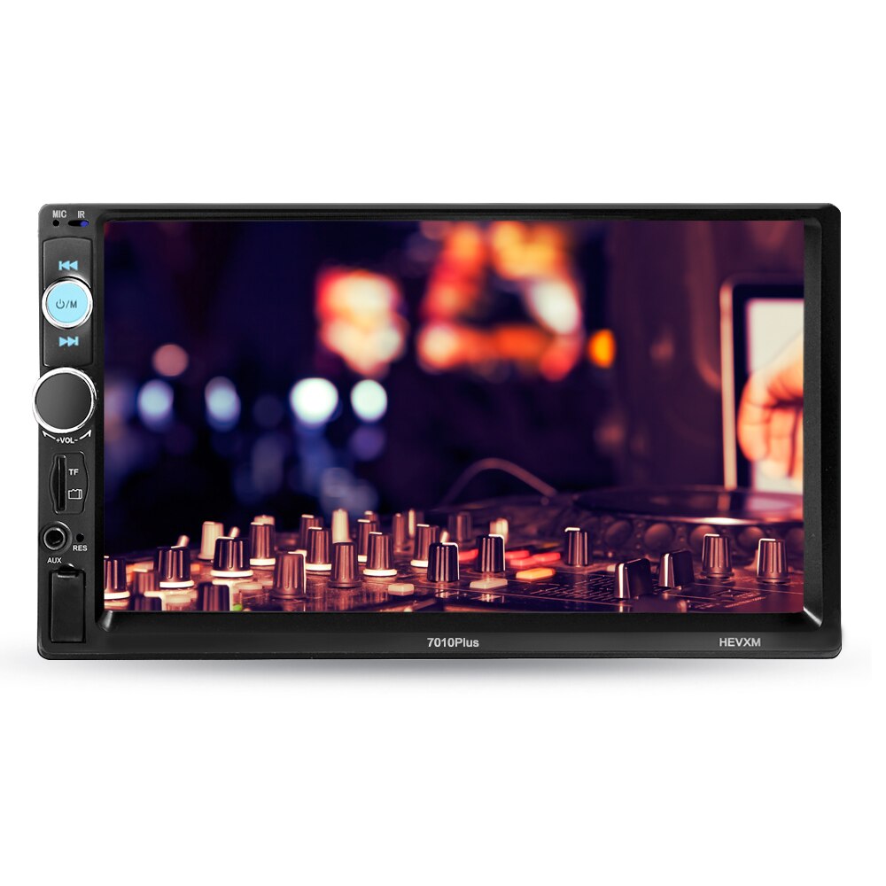 7- tum bil multimediaspelare 2 din hd bluetooth universal radio  mp5 media tf fm aux-ingång backkamera