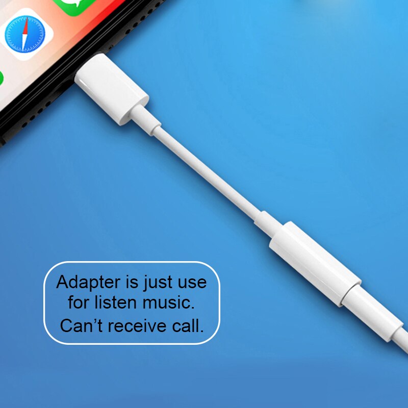 Headphone Adapter For iPhone 7 8 11 X XR AUX Earphone Adaptador on IOS 14 11 12 13 To 3.5mm Jack Female Male Charger Adapters
