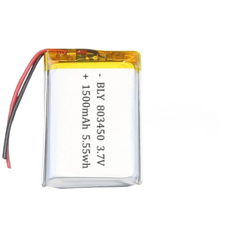 1-10Pcs 3.7V 1500mAh 803450 Polymer Lithium Battery Lithium Ion Battery for Power Bank GPS Capacity: MULTI