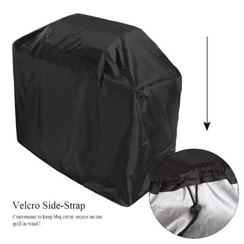 Bache Barbecue Black Waterproof BBQ Cover Outdoor Rain Grill Barbacoa Anti Dust Protector For Gas Charcoal Electric Barbe