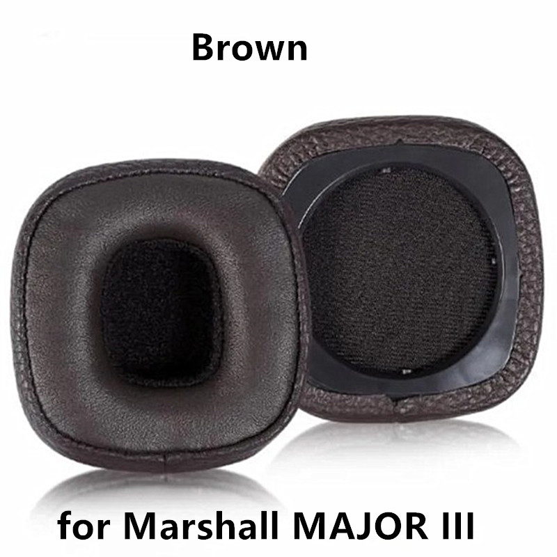 1 par de almohadillas de repuesto para auriculares Marshall Major 2/3, almohadillas para los oídos, funda para los oídos para Marshall Major II III: YELLOW