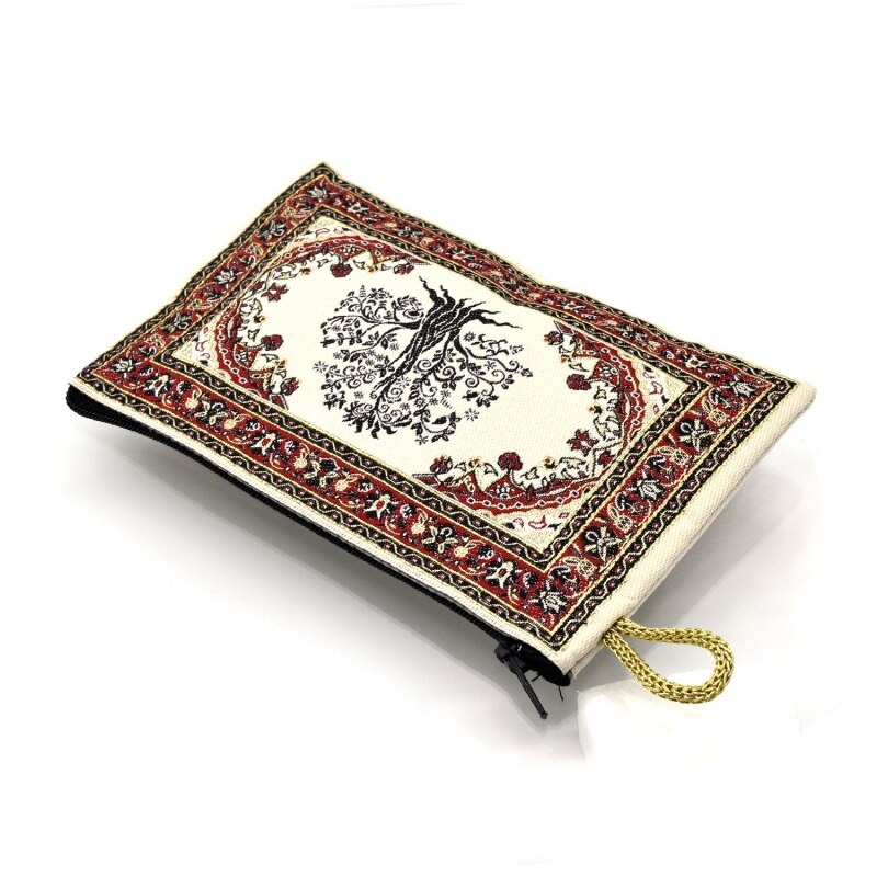 BDM - Monedero turco con cremallera y árbol de la vida, cartera 15,6 x 10 cm