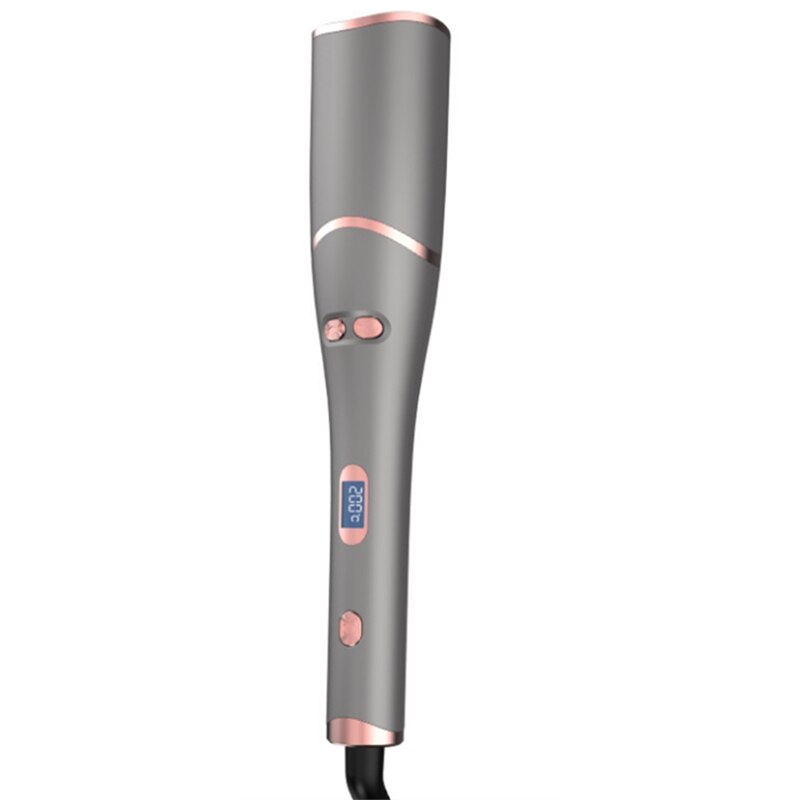 Curling Iron Rotating Curling Iron Quick and Lasting Styling Curling Iron Electric Curling Iron: gray / EU