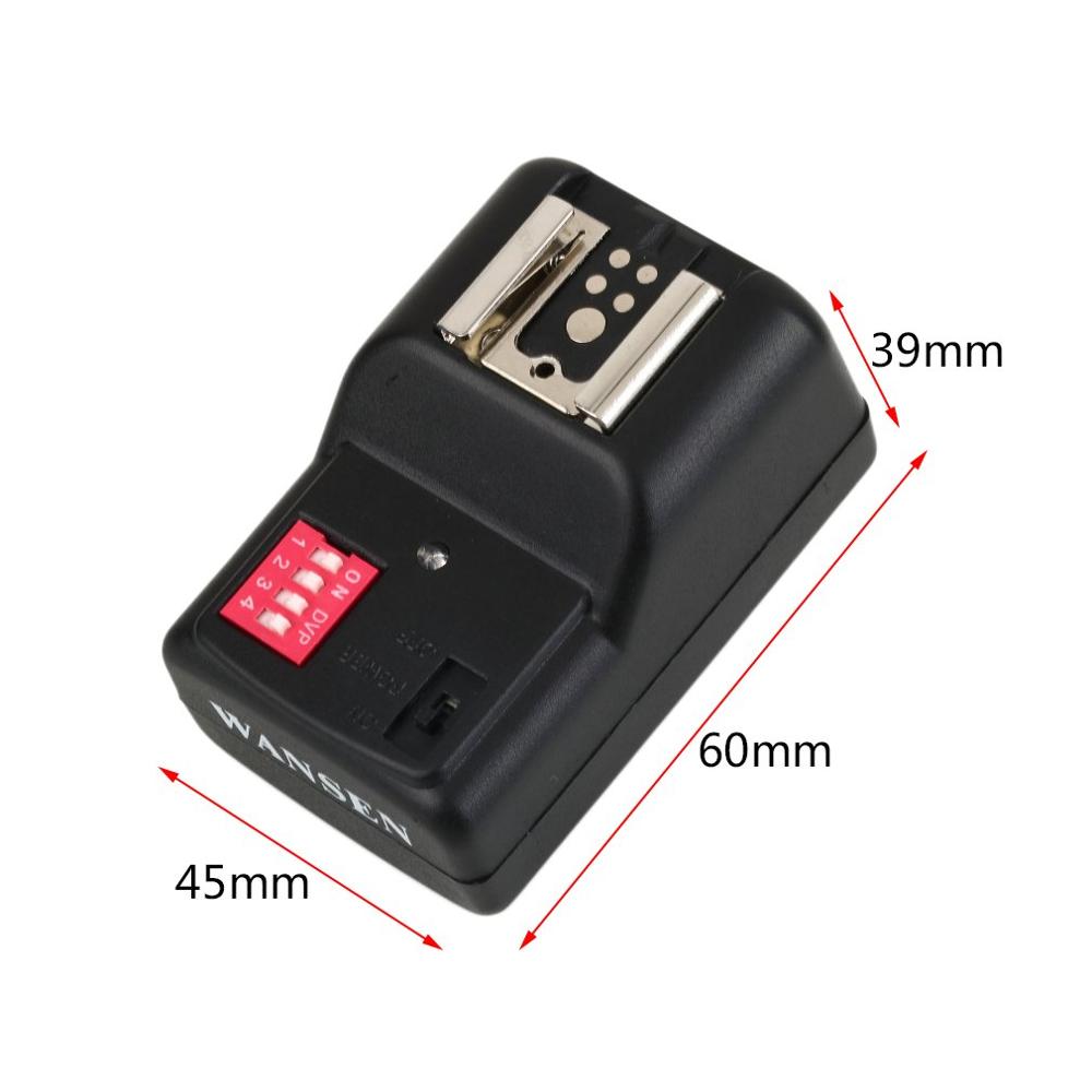 Wireless 4 Kanalen Praktische Flash Trigger Zender Met 2 Ontvangers Set Voor Nikon Voor Canon PT-16GY