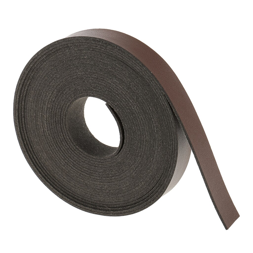 5 meter 2cm läderremsremsor för plagg diy bälte lädertillbehör