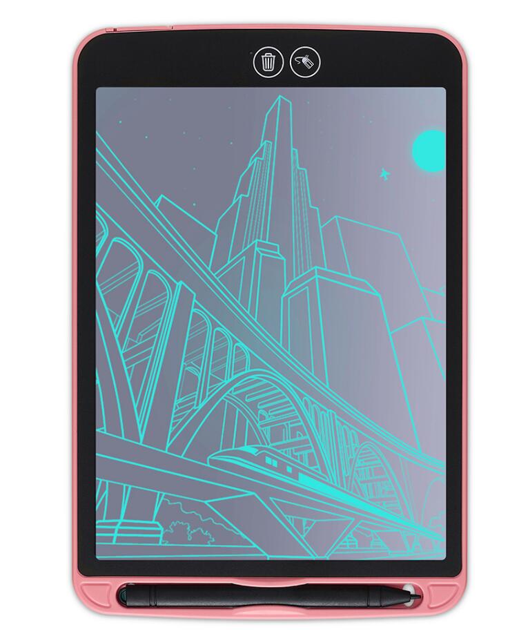 drawing tablet 12" lcd writing tablet electronics graphic tablet drawing pad Ultra Thin Portable Hand writing: Pink